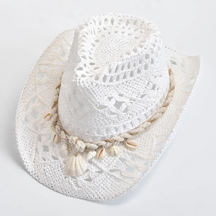 Coastal Seashell Straw Hat