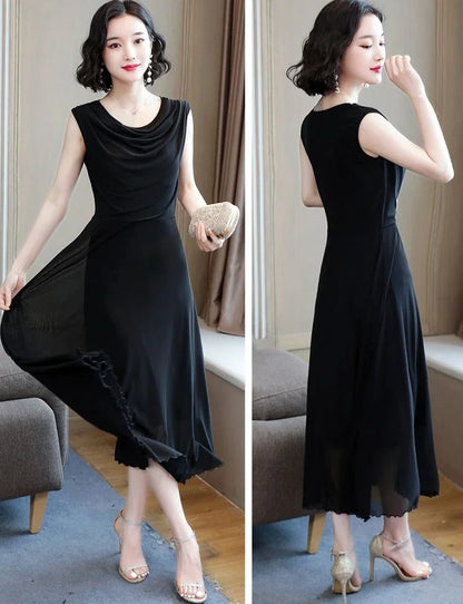 Sleeveless Mesh Maxi Dress – Elegant Summer 2025 Fashion for Women